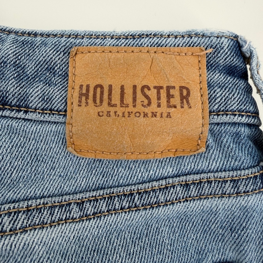 Hollister 28/6 Ultra High-Rise Mom Jeans Blue Vintage Stretch‎ Raw Hem 90s - Picture 6 of 14